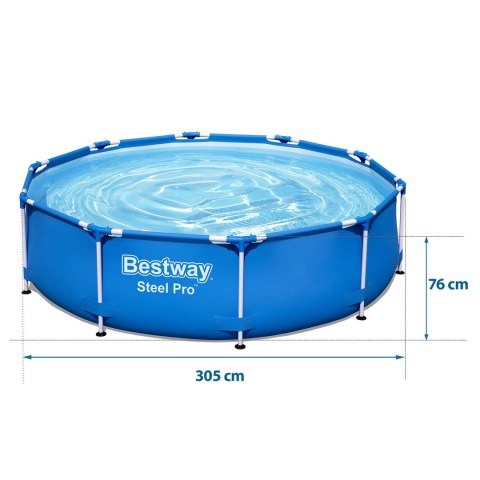 Basen ogrodowy stelażowy 305 x 76 cm Bestway 56677 Basen ogrodowy stelażowy 305 x 76 cm Bestway 56677