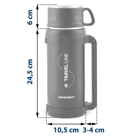 Termos próżniowy 1500 ml BD-781 czarny