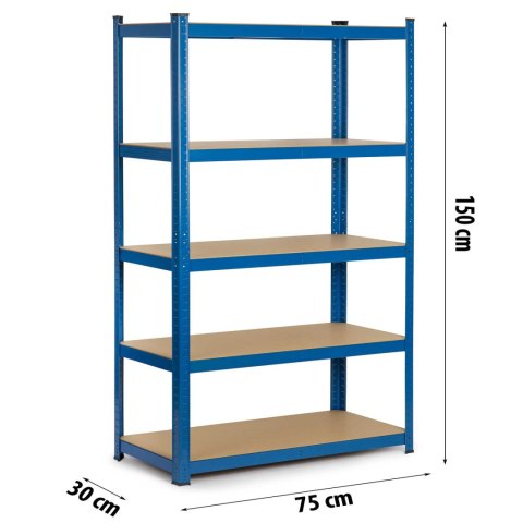 Regał metalowy magazynowy 150 x 75 x 30 Humberg 4842