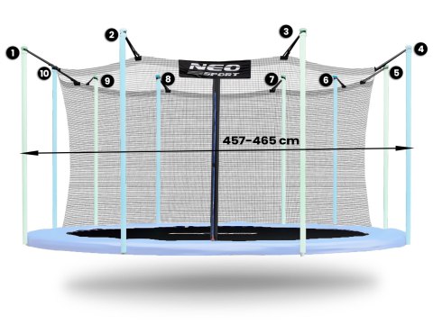 Siatka wewnętrzna Neosport 465cm 15ft 10sł Siatka wewnętrzna Neosport 465cm 15ft 10sł