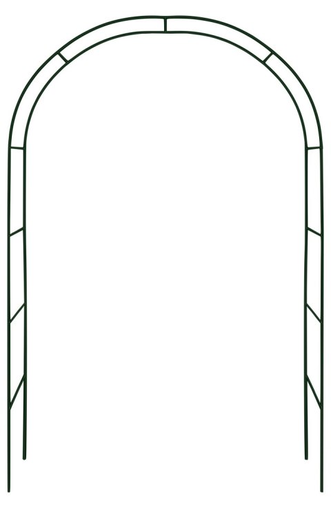 Pergola metalowa łuk czarna 240 cm