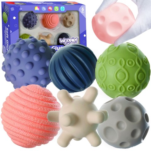 WOOPIE BABY Klocki Sensoryczne do Ściskania 6 el. WOOPIE BABY Klocki Sensoryczne do Ściskania 6 el.