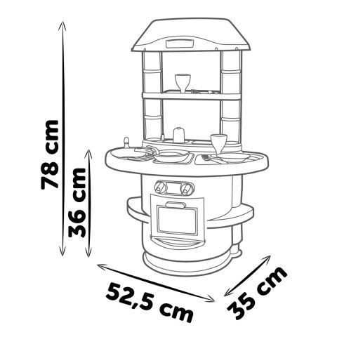 SMOBY Kuchnia Nova 13 el. +18m