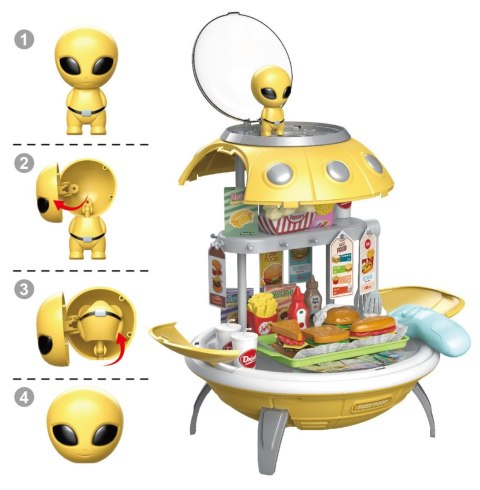 WOOPIE Sklep Fast Food 3w1 Plecak Projektor UFO 60 el.