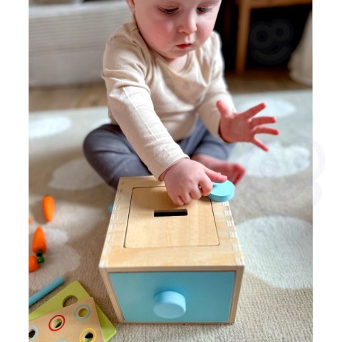 WOOPIE GREEN Drewniana Szuflada Edukacyjna Sorter Montessori