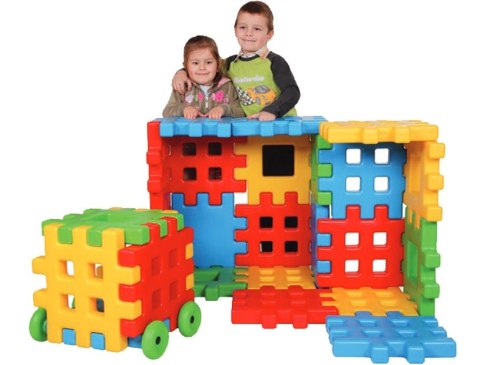 WOOPIE Klocki Edukacyjne Wafle Ogrodzenie Domek WOOPIE Klocki Edukacyjne Wafle Ogrodzenie Domek