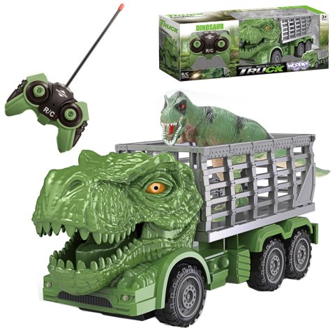 WOOPIE Samochód Zdalnie Sterowany RC Dinozaur Zielony + Figurka WOOPIE Samochód Zdalnie Sterowany RC Dinozaur Zielony + Figurka