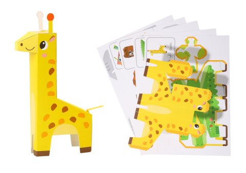 WOOPIE ART&FUN Zestaw Kreatywny Origami 3D Zrób to Sam 10 Zwierzaków