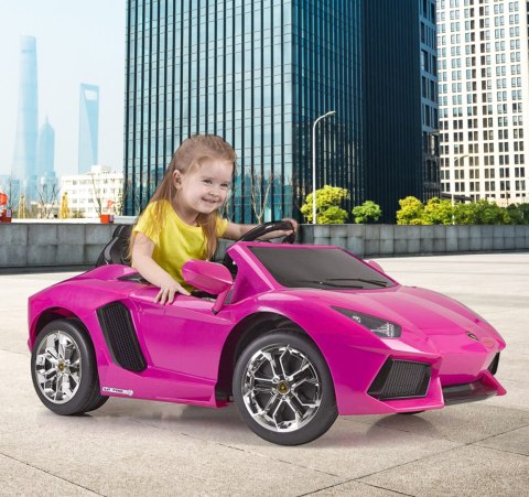 FEBER Lamborghini Aventador Pink samochód elektryczny 6V 3+