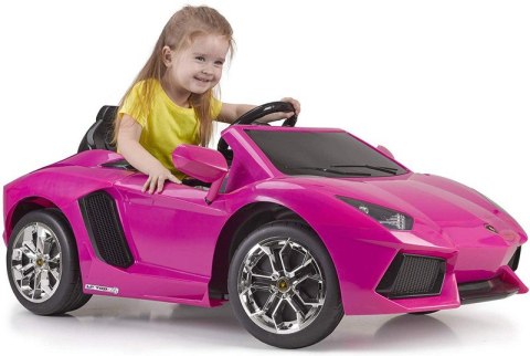 FEBER Lamborghini Aventador Pink samochód elektryczny 6V 3+