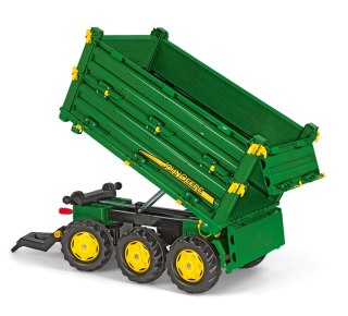 Rolly Toys rollyMulti Trailer - Przyczepa Wywrotka Rolly Multi John Deere 3 osiowa