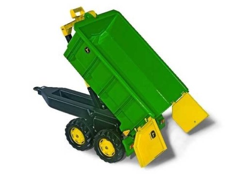 Rolly Toys duża Dwuosiowa Przyczepa John Deere Wywrotka