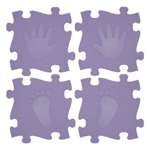 WOOPIE Mata Sensoryczna Ortopedyczna Puzzle Ręce i Nogi 16 el. - Kolor Fioletowy WOOPIE Mata Sensoryczna Ortopedyczna Puzzle Ręce i Nogi 16 el. - Kolor Fioletowy