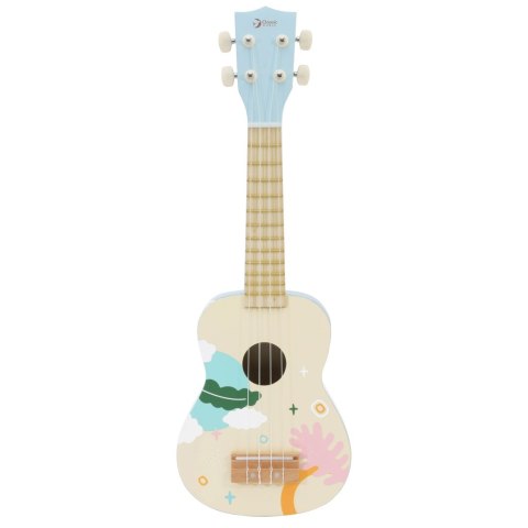 CLASSIC WORLD Drewniane Ukulele Gitara dla Dzieci Niebieskie