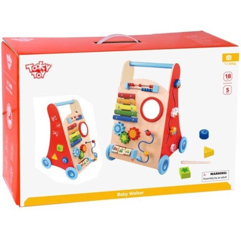 TOOKY TOY Wielofunkcyjny Chodzik Pchacz Panel Edukacyjny Dla Dzieci