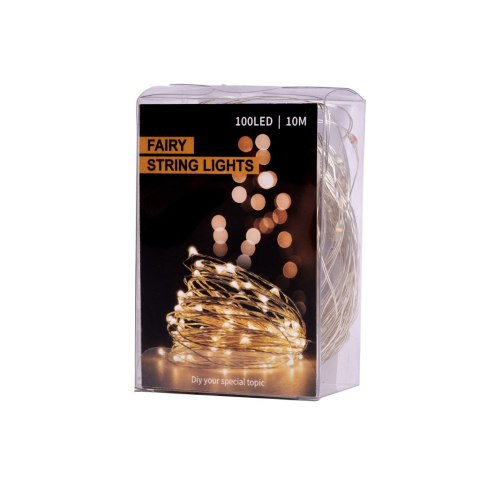 Lampki LED druciki dekoracyjne 10m 100LED multikolor Lampki LED druciki dekoracyjne 10m 100LED multikolor