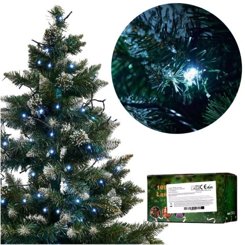 Lampki LED łańcuch świetlny 10m 100LED zimny biały 8 trybów świecenia Lampki LED łańcuch świetlny 10m 100LED zimny biały 8 trybów świecenia