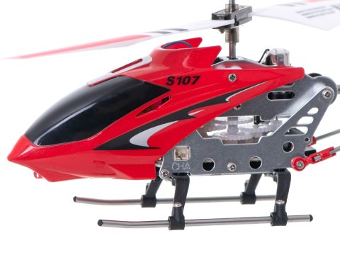 Helikopter zdalnie sterowany na pilota RC SYMA S107G czerwony