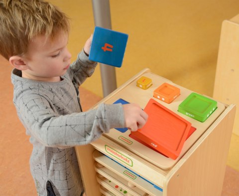 MASTERKIDZ Piramidka Drewniana Edukacyjna Liczenie Kolory Montessori