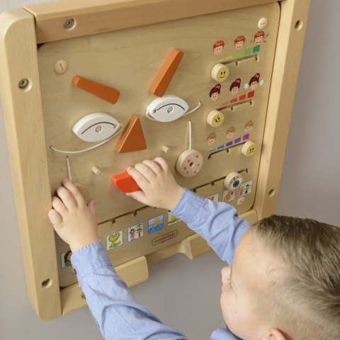 MASTERKIDZ Tablica Edukacyjna Jak Się Czujesz? Nauka Emocji Montessori