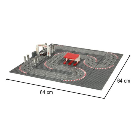 Tor samochodowy wyścigowy policyjny elektryczny klocki konstrukcyjne GD-03