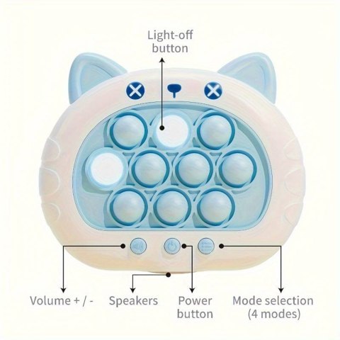 WOOPIE Gra POP IT Elektryczna Antystresowa Zręcznościowa Kotek