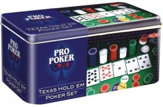 Gra Pro Poker Texas Holde'em set puszka