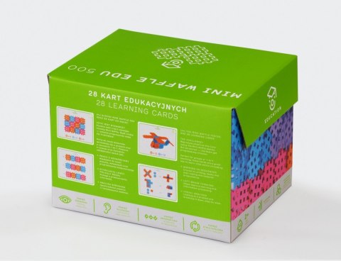 Klocki konstrukcyjne Mini Waffle EDU 500 z kartami Klocki konstrukcyjne Mini Waffle EDU 500 z kartami