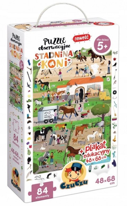 Puzzle obserwacyjne Stadnina koni Puzzle obserwacyjne Stadnina koni