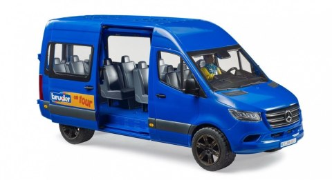 Samochód Mercedes Benz Sprinter minibus niebieski z kierowcą