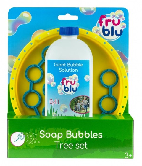 Zestaw do baniek mydlanych Fru Blu Drzewko + płyn 0,4L Zestaw do baniek mydlanych Fru Blu Drzewko + płyn 0,4L