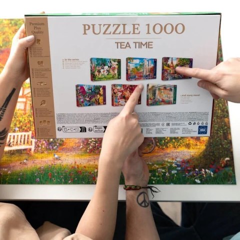 Puzzle 1000 elementów Premium Lato w miasteczku