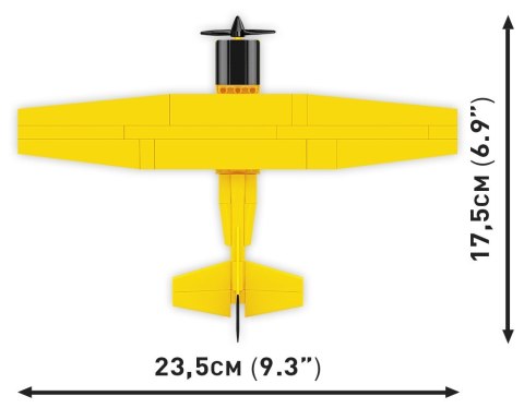 Klocki Cessna 172 Skyhawk 160 klocków żółty