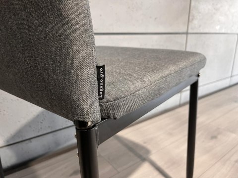 Krzesło tapicerowane VALVA LINE FABRIC GREY