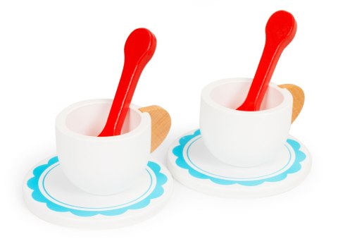 Drewniane ciastka cukiernia patera zestaw ECOTOYS Drewniane ciastka cukiernia patera zestaw ECOTOYS