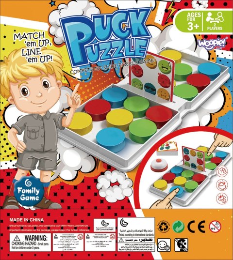 WOOPIE Gra Logiczna Układanka Wzorów PUCK PUZZLE 3+