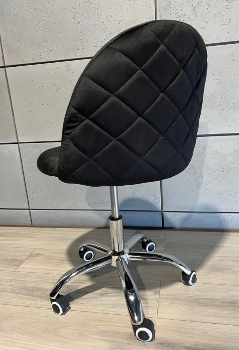 Krzesło obrotowe GLORIA OFFICE BLACK VELVET II GATUNEK