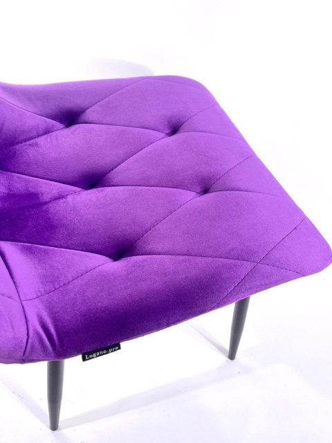 Krzesło tapicerowane BORGO VELVET PURPLE II GATUNEK