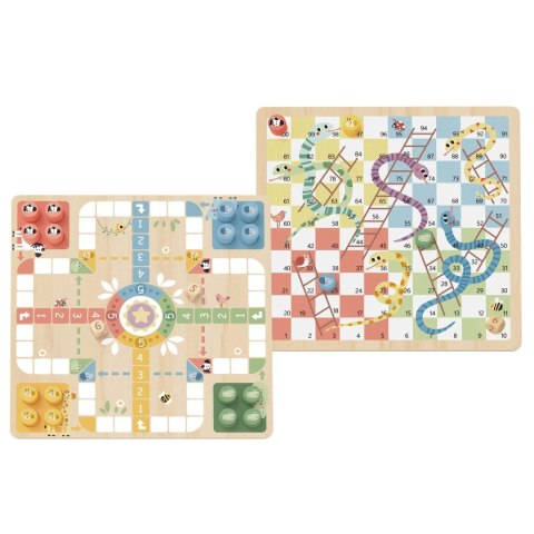 WOOPIE GREEN Gry Planszowe Logiczne 2w1 Ludo Chińczyk + Uwolnij Zwierzątka
