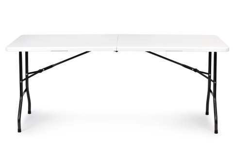 Stół cateringowy 179x74 cm składany w walizkę biały ModernHome