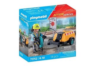 Zestaw z figurkami Action Heroes 71752 Pracownik budowlany z młotem pneumatycznym