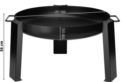 Palenisko żeliwno-stalowe 60 cm HOGAR