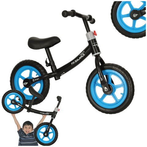 Rowerek biegowy Trike Fix Balance ultra lekki 1,8kg czarny niebieski Rowerek biegowy Trike Fix Balance ultra lekki 1,8kg czarny niebieski