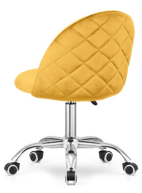 Krzesło obrotowe GLORIA OFFICE MUSTARD VELVET Krzesło obrotowe GLORIA OFFICE MUSTARD VELVET