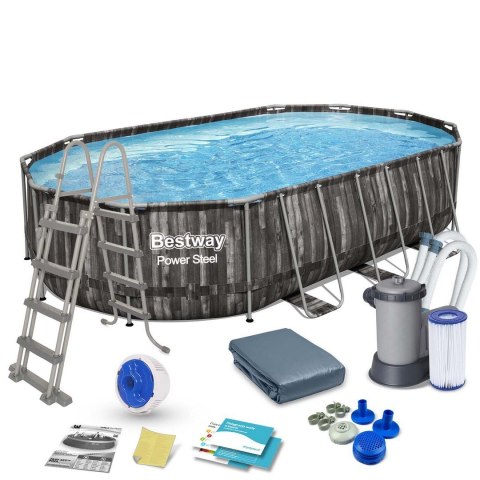Basen ogrodowy stelażowy 610 x 366 x 122 cm 12w1 Bestway 5611R Basen ogrodowy stelażowy 610 x 366 x 122 cm 12w1 Bestway 5611R