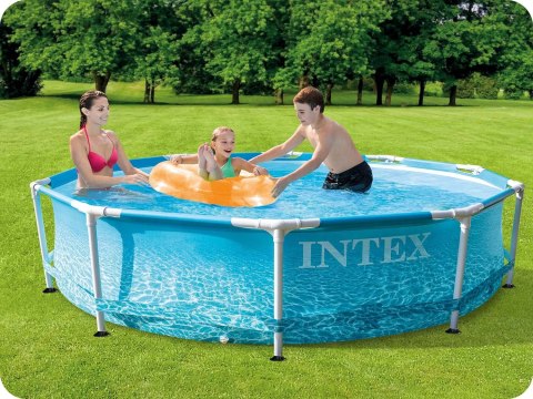 Basen stelażowy 305x76 cm 16w1 INTEX 28208 + maszynka do baniek GRATIS