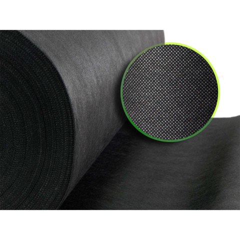 Agrotkanina ogrodowa 1,6 m x 50 m 90 g/m2 + 50 szpilek Plonos - czarna