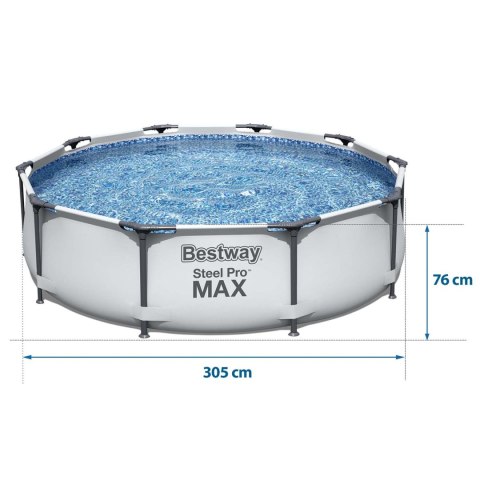 Basen ogrodowy stelażowy 305 x 76 cm 4w1 Bestway 56406 Basen ogrodowy stelażowy 305 x 76 cm 4w1 Bestway 56406