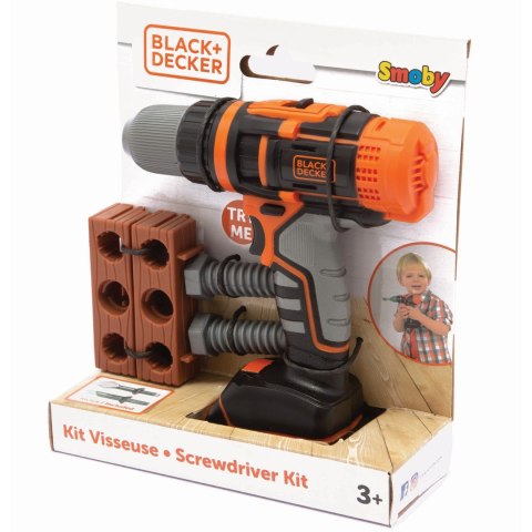 SMOBY Black&Decker Elektroniczna Wiertarko-wkrętarka z Cegiełką SMOBY Black&Decker Elektroniczna Wiertarko-wkrętarka z Cegiełką
