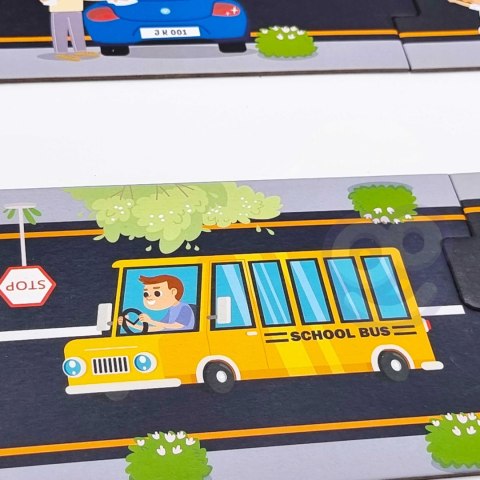 WOOPIE GREEN Droga Puzzle dla Dzieci Autostrada Makieta 21 el. Certyfikat FSC